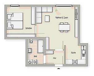 Wohnung im Hedwig-Pfeiffer-Haus Wohnung im Hedwig-Pfeiffer-Haus