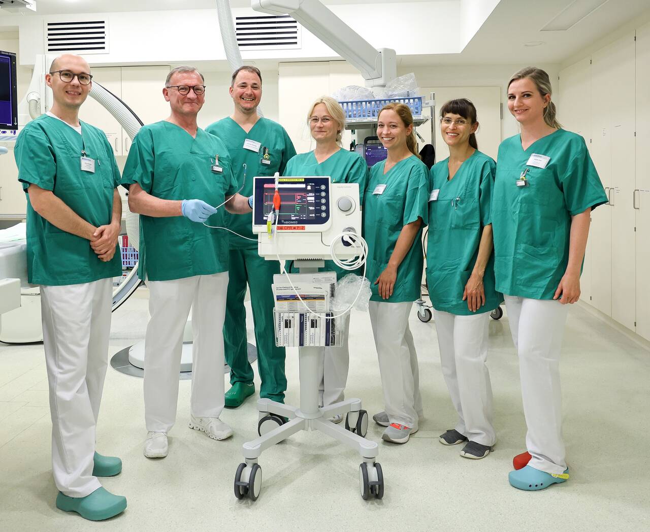 Blick hinter die Kulissen in der Kardiologie: Tag der offenen Tür im Klinikum Pfeiffersche Stiftungen Team Kardiologie Klinikum Pfeiffersche Stiftungen