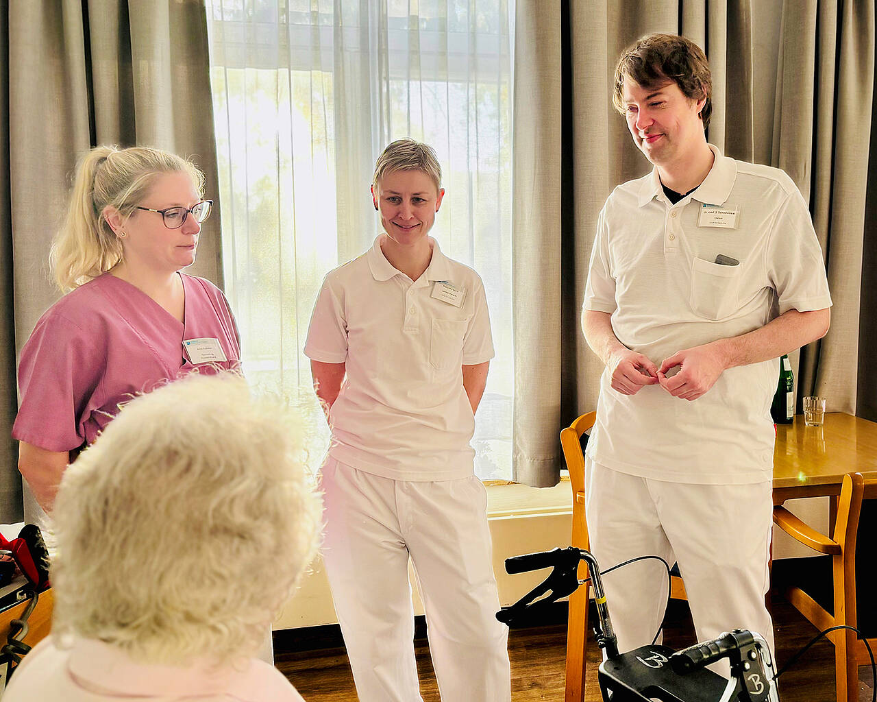 Patientengespräch in der Klinik für Geriatrie