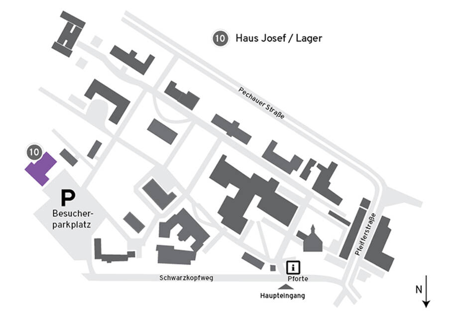 Lageplan Haus Josef Elektrodemontage