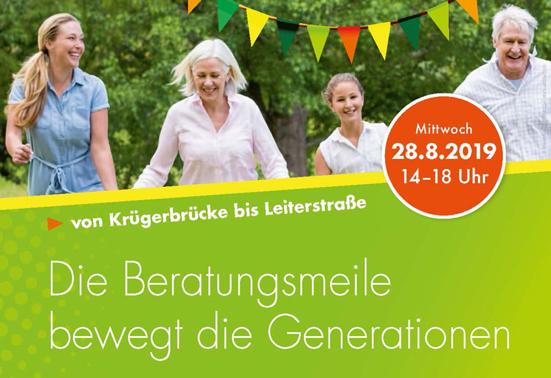 Titelbild Flyer zur Beratungsmeile
