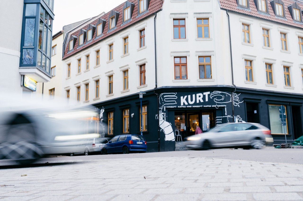 Café Kurt in der Karl-Schmidt-Straße in Magdeburg